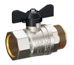 Шаровой кран LD Pride Кран шаровой латунный 47.15.B-Н.Б, вн./нар.резьба, ручка-бабочка, 1/2" LD 47.302.15 купить с доставкой по РФ