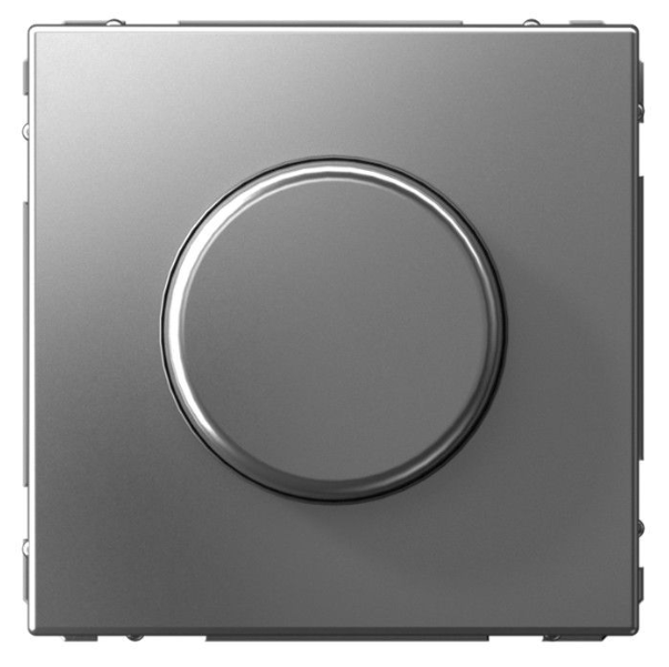 Светорегулятор (диммер) повор-нажим Systeme Electric ARTGALLERY, LED, RC, 400Вт, механизм, сталь купить с доставкой по РФ