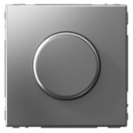 Светорегулятор (диммер) повор-нажим Systeme Electric ARTGALLERY, LED, RC, 400Вт, механизм, сталь купить с доставкой по РФ