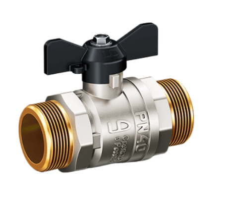 Шаровой кран LD Pride Кран шаровой латунный 47.20.Н-Н.Б, нар./нар.резьба, ручка-бабочка, 3/4" LD 47.304.20 купить с доставкой по РФ