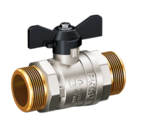 Шаровой кран LD Pride Кран шаровой латунный 47.20.Н-Н.Б, нар./нар.резьба, ручка-бабочка, 3/4" LD 47.304.20 купить с доставкой по РФ