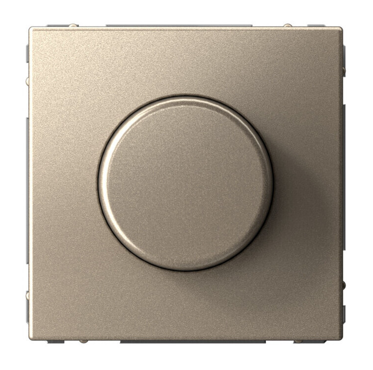 Светорегулятор (диммер) повор-нажим Systeme Electric ARTGALLERY, LED, RC, 400Вт, механизм, шампань купить с доставкой по РФ