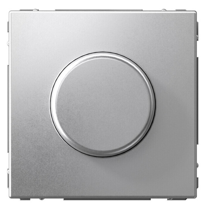 Светорегулятор поворотно-нажимной (диммер) Systeme Electric ArtGallery LED RC 400Вт механизм алюминий купить с доставкой по РФ