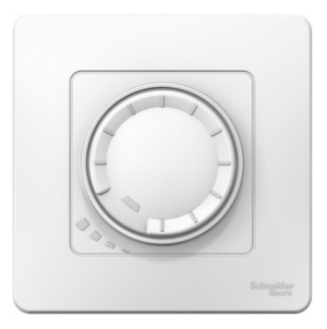 Светорегулятор (диммер) Systeme Electric BLANCA скрытой установки поворотно-нажимной универсальный 400Вт в сборе белый