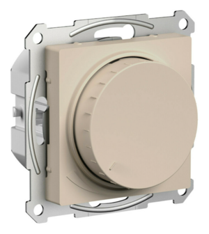Светорегулятор (диммер) повор-нажим Systeme Electric ATLASDESIGN, LED, RC, 400Вт, мех., песочный
