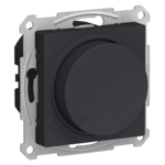 Светорегулятор (диммер) Systeme Electric ATLASDESIGN скрытой установки поворотно-нажимной LED RC 400Вт механизм карбон купить с доставкой по РФ