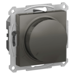 Светорегулятор (диммер) повор-нажим Systeme Electric ATLASDESIGN, LED, RC, 400Вт, мех., сталь купить с доставкой по РФ