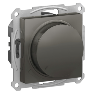 Светорегулятор (диммер) повор-нажим Systeme Electric ATLASDESIGN, LED, RC, 400Вт, мех., сталь