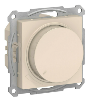 Светорегулятор (диммер) Systeme Electric ATLASDESIGN скрытой установки поворотно-нажимной LED RC 400Вт механизм бежевый