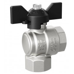 Шаровой кран LD PRIDE Кран угловой шаровой 1'' - 1'' вн/вн бабочка LD купить с доставкой по РФ