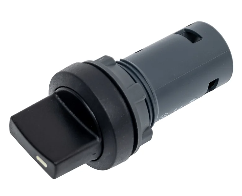 Переключатель Systeme Electric SB7 моноблочный 22 мм 2 позиции с фиксацией, пластик, 1НО, IP65 купить с доставкой по РФ