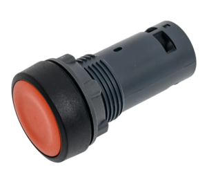 Кнопка Systeme Electric SB7 моноблочная 22мм красная с возвратом, пластик, 1НО, IP65