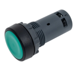 Кнопка Systeme Electric SB7 моноблочная 22мм зеленая с возвратом, пластик, 1НО, IP65 купить с доставкой по РФ