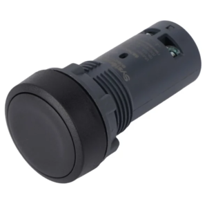 Кнопка Systeme Electric SB7 моноблочная 22мм черная с возвратом, пластик, 2НО, IP65