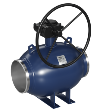 Кран шаровой LD КШЦПР из стали 09Г2С, Ду-200, Ру2,5МПа полнопроходной с редуктором. купить с доставкой по РФ