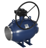 Кран шаровой LD КШЦПР из стали 09Г2С, Ду-200, Ру2,5МПа полнопроходной с редуктором. купить с доставкой по РФ