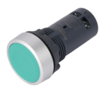 Кнопка Systeme Electric SB7 моноблочная 22мм зеленая с возвратом, металл, 1НО+1НЗ, IP65 купить с доставкой по РФ