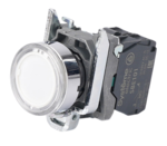 Кнопка Systeme Electric SB4 с подсветкой в сборе модульная 22мм белая металл 24ВDC 1НО купить с доставкой по РФ