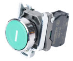 Кнопка Systeme Electric SB4 в сборе модульная 22мм зеленая металл 1НО с маркировкой I купить с доставкой по РФ