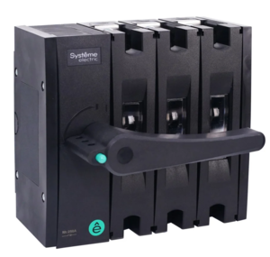 Выключатель-разъединитель Systeme Electric SYSTEMEPACT SD250 3P 250A рукоятка слева фронт(рукоятка заказывается отдельно)