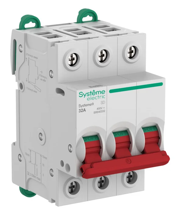 Выключатель нагрузки (ВН) Systeme Electric Systeme9 3P 32A 400В купить с доставкой по РФ
