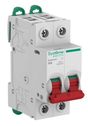 Выключатель нагрузки (ВН) Systeme Electric Systeme9 2P 32A 400В