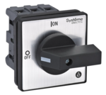 Выключатель-разъединитель Systeme Electric 3p 32a с чёрной рукояткой на дверцу 4 винтами купить с доставкой по РФ