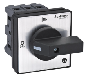 Выключатель-разъединитель Systeme Electric 3p 32a с чёрной рукояткой на дверцу 4 винтами