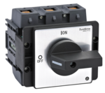 Выключатель-разъединитель Systeme Electric 3p 175a с чёрной рукояткой на дверцу 4 винтами купить с доставкой по РФ