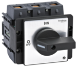 Выключатель-разъединитель Systeme Electric 3p 125a с чёрной рукояткой на дверцу 4 винтами купить с доставкой по РФ