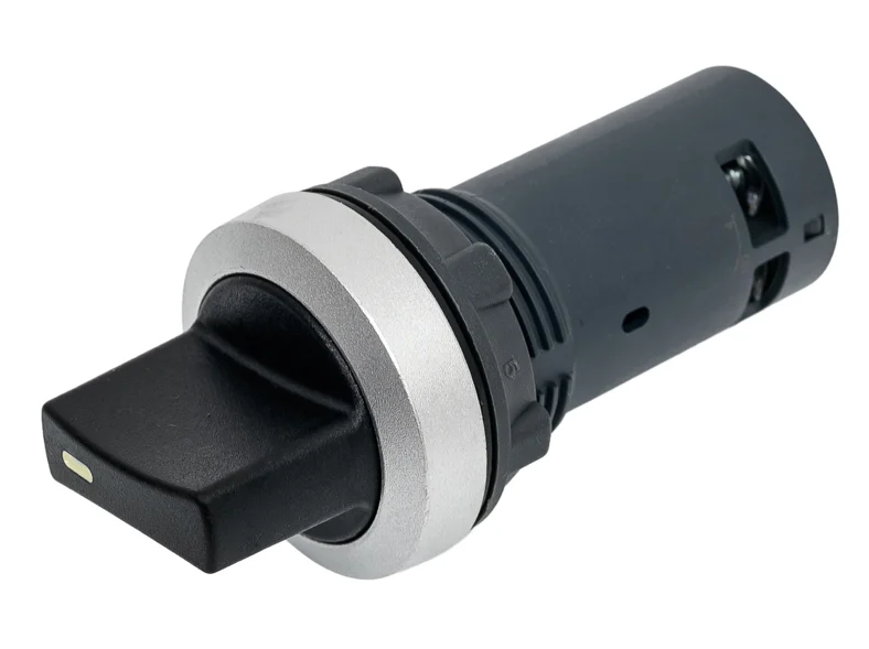 Переключатель Systeme Electric SB7 моноблочный 22 мм 3 позиции с фиксацией, металл, 2НО, IP65 купить с доставкой по РФ