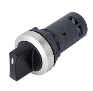 Переключатель Systeme Electric SB7 моноблочный 22 мм 2 позиции с фиксацией, металл, 1НО+1НЗ, IP65