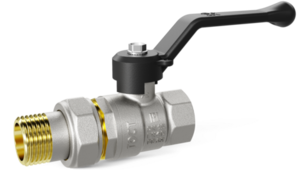 Кран шаровой латунный LD Pride 47.32 Ду32 В-ГШ.Р с американкой рычаг