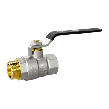 Кран шаровой латунный LD Pride 47.32 Ду32 В-Н рычаг стальной купить с доставкой по РФ