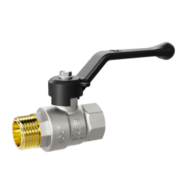 Кран шаровой латунный LD Pride 47.40.В-Н.Р Ду 40 Ру 25 (рычаг с бир.) купить с доставкой по РФ