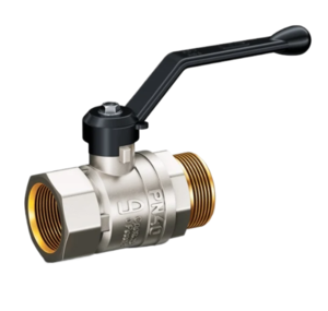 Кран шаровой латунный LD Pride 47.50 Ду50 В-Н рычаг стальной