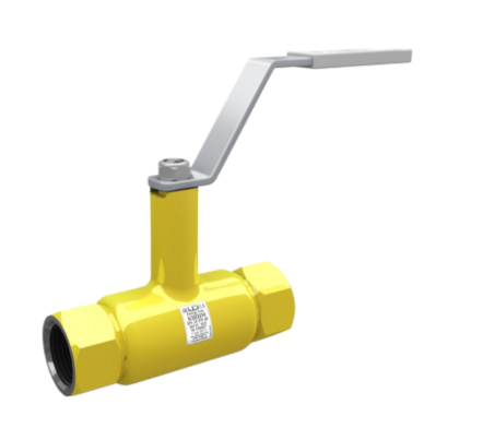 Кран шаровой стальной LD цельносварной неполнопроходной муфтовый для газообразных сред ДУ 32 РУ 40 купить с доставкой по РФ