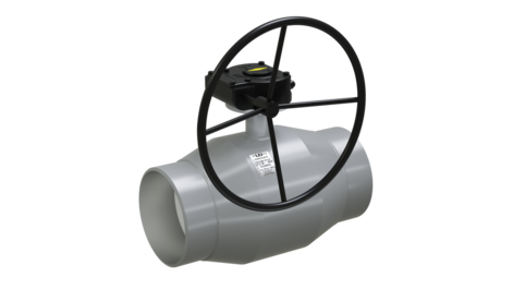 Кран шаровой цельносварной LD приварное соединение с редуктором неполнопроходной Ду250 Ру25 купить с доставкой по РФ