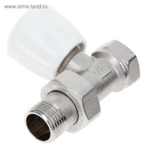 Клапан радиаторный термостатический General Fittings 7500-77, 1/2"х3/4", прямой, евроконус