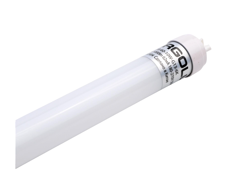 Светодиодная лампа Ergolux LED-Т8-60-10W-G13-6K серия PRO (Т8 10Вт G13 6500К 600 мм 172-265В) купить с доставкой по РФ