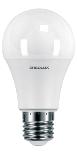 Светодиодная лампа Ergolux LED-A60-15W-E27-6K (ЛОН 15Вт Е27 6500К 220-240В, ПРОМО)