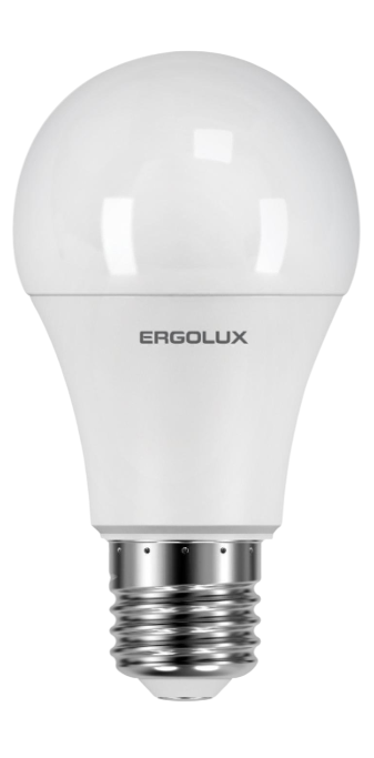 Светодиодная лампа Ergolux LED-A60-11W-E27-6K (ЛОН 11Вт Е27 6500К 220-240В, ПРОМО) купить с доставкой по РФ