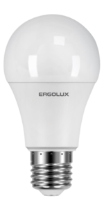 Светодиодная лампа Ergolux LED-A60-11W-E27-6K (ЛОН 11Вт Е27 6500К 220-240В, ПРОМО) купить с доставкой по РФ
