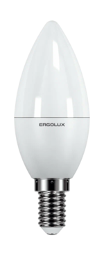 Светодиодная лампа Ergolux LED-C35-10W-E14-4K (Свеча 10Вт E14 4500K 220-240В промо) купить с доставкой по РФ