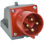 Силовой разъём IEK 32А 3P+PE 380В IP44 ССИ-524 купить с доставкой по РФ