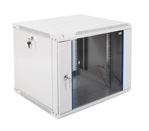 Шкаф для сетевого оборудования настенный 19" 9U ЦМО ШРН-Э-9.500 стеклянная дверь серый