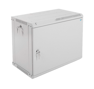 Коммутационный шкаф настенный 19" 9U ЦМО ШРН-Э-9.350.1 металлическая дверь серый