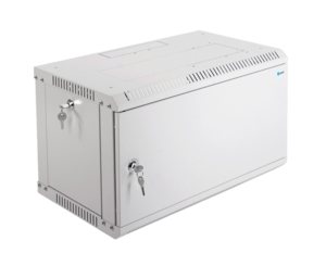 Коммутационный шкаф настенный 19" 6U ЦМО ШРН-Э-6.350.1 металлическая дверь серый