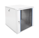 Коммутационный шкаф настенный 19" 12U ЦМО ШРН-Э-12.650 стеклянная дверь серый купить с доставкой по РФ