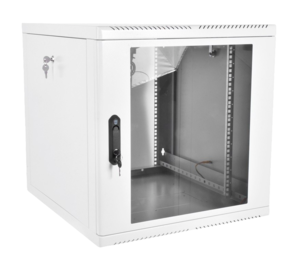 Шкаф для сетевого оборудования настенный 19" 15U ЦМО ШРН-М-15.500 стеклянная дверь серый